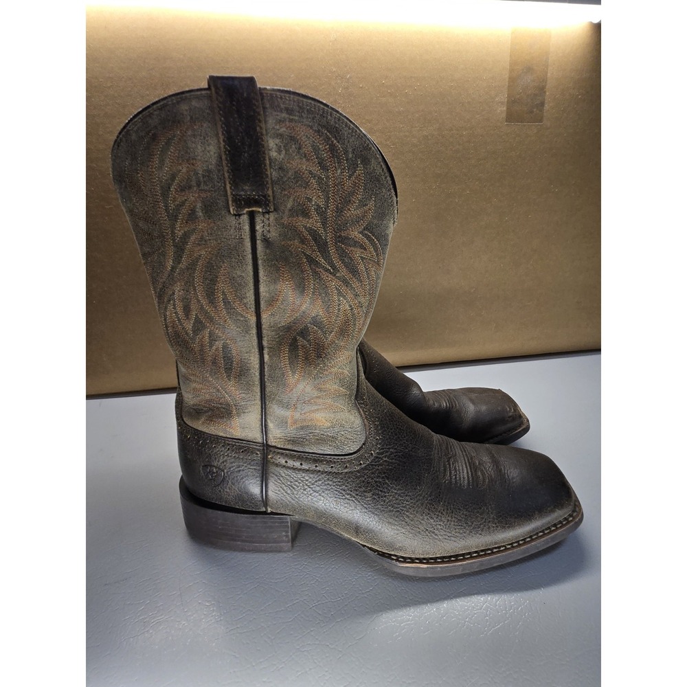Ariat Mens 11.5D Sport Western Boots 10019958 Distressed Brooklyn Brown